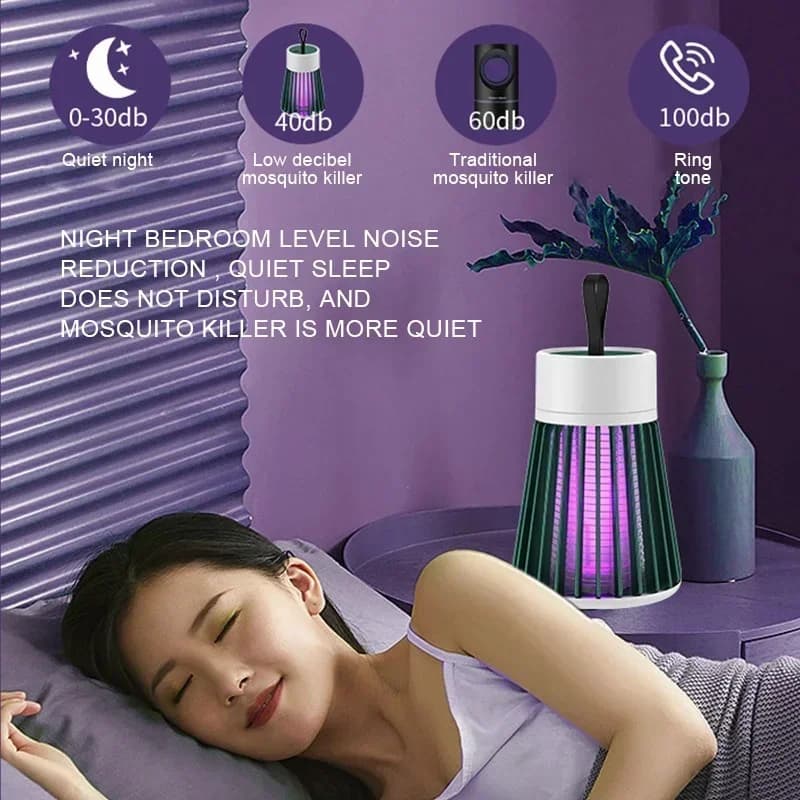Lampe Anti-Moustiques UV Rechargeable – Protection Silencieuse & Efficace !